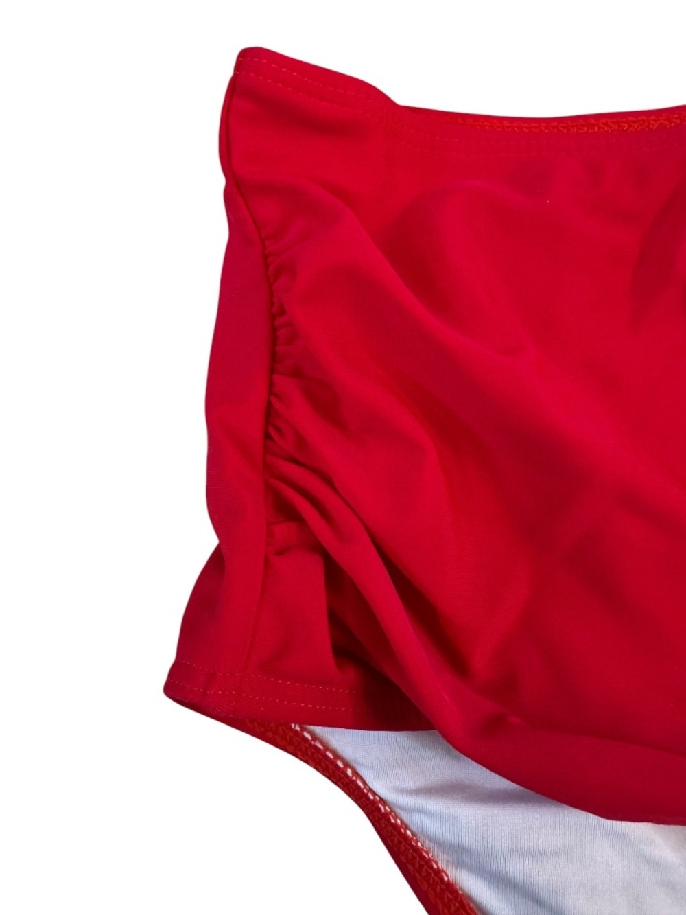 Red High Waisted Bikini Size Large - Picture 3 of 14